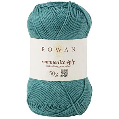 Rowan Summerlite 4Ply Aqua 100% cotone filato – 50 g Rowan Summerlite 4Ply Aqua 100% cotone filato – 50 g