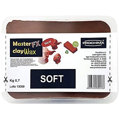PROCHIMA , Plastilina Specifica per la Creazione di Modelli e Opere, Colore Rosso (Totalmente Atossico), 700 gr PROCHIMA , Plastilina Specifica per la Creazione di Modelli e Opere, Colore Rosso (Totalmente Atossico), 700 gr