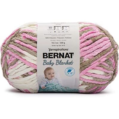 Bernat Baby Blanket -300G- Little Roses Bernat Baby Blanket -300G- Little Roses