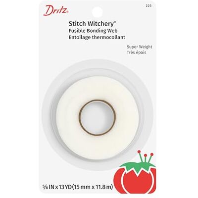 Dritz Stitch Witchery Super Weight fusibile, 5/8 pollici x 11 m, bianco Dritz Stitch Witchery Super Weight fusibile, 5/8 pollici x 11 m, bianco