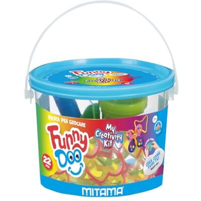 Mitama Barattolo My Creativity Kit Funny Doo, Pasta da modellare, 22 pezzi, Scatola Gioco con formine, da 3 anni in su, Gioco e Tempo Libero, Bambini Mitama Barattolo My Creativity Kit Funny Doo, Pasta da modellare, 22 pezzi, Scatola Gioco con formine, da 3 anni in su, Gioco e Tempo Libero, Bambini