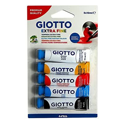 Giotto Colori a tempera, colori primari, 5 Tubetti Giotto Colori a tempera, colori primari, 5 Tubetti