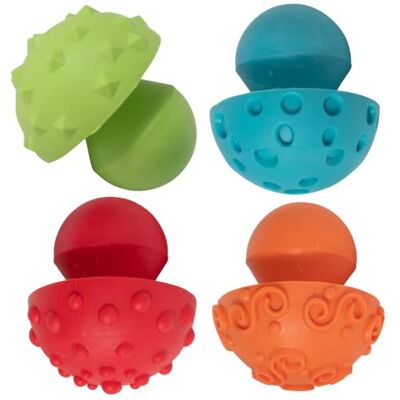 READY 2 LEARN Set di 4 timbri a forma di funghi per dipingere e argilla, età 2+, facili da impugnare, strumenti per arte e artigianato per bambini, modelli e texture fai da te READY 2 LEARN Set di 4 timbri a forma di funghi per dipingere e argilla, età 2+, facili da impugnare, strumenti per arte e artigianato per bambini, modelli e texture fai da te