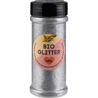 Folia Bio-Glitter 100g - Argento - Glitter per bricolage Folia Bio-Glitter 100g - Argento - Glitter per bricolage