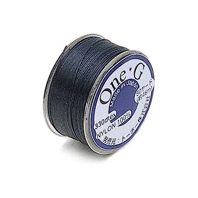 TOHO Filo nylon One-G n. 02 nero 230 m. TOHO Filo nylon One-G n. 02 nero 230 m.