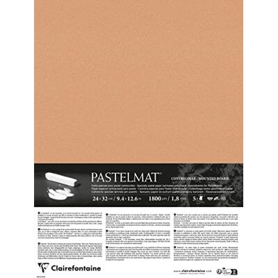 Clairefontaine Contrecollé Pastelmat 24x32cm 5F sienne Clairefontaine Contrecollé Pastelmat 24x32cm 5F sienne