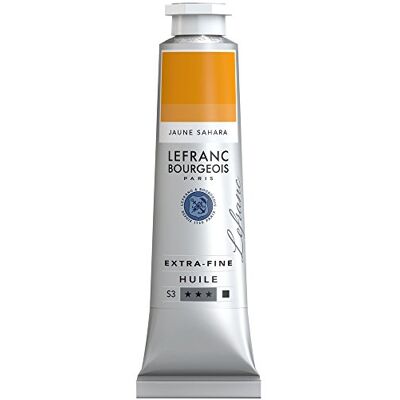 Lefranc Bourgeois Óleo Extra Fino – Tubo, alta calidad de Artista, Amarillo Sáhara, 40 ml Lefranc Bourgeois Óleo Extra Fino – Tubo, alta calidad de Artista, Amarillo Sáhara, 40 ml