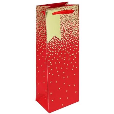 Eurowrap , Pioggia Di Stelle sfondo, 12,7x9x35,5 cm, rosso Eurowrap , Pioggia Di Stelle sfondo, 12,7x9x35,5 cm, rosso
