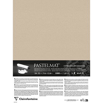 Clairefontaine Contrecollé Pastelmat 24x32cm 5F sable Clairefontaine Contrecollé Pastelmat 24x32cm 5F sable