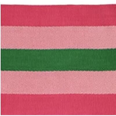 KUNY Nastro, 0003 Rosa/Verde, 20 m x 25 mm KUNY Nastro, 0003 Rosa/Verde, 20 m x 25 mm