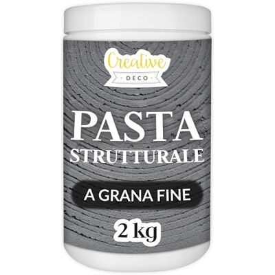 Creative Pasta Strutturale a Grana Fine 2kg Massa Grigio Scuro Pasta Modellabile per Progetti Artistici e Pittura Acrilica Facile da Usare per Effetti 3D Struttura Sabbia Creative Pasta Strutturale a Grana Fine 2kg Massa Grigio Scuro Pasta Modellabile per Progetti Artistici e Pittura Acrilica Facile da Usare per Effetti 3D Struttura Sabbia
