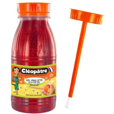 Cléopâtre Gel con glitter 24 x 13 x 16 cm rosso Cléopâtre Gel con glitter 24 x 13 x 16 cm rosso