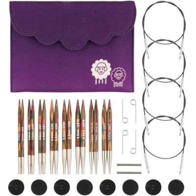 KnitPro Symfonie Punte per ferri circolari intercambiabili Deluxe Set (3,50-8,00 mm) KnitPro Symfonie Punte per ferri circolari intercambiabili Deluxe Set (3,50-8,00 mm)