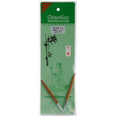 ChiaoGoo Ferri da Maglia circolari in bambù, 30,5 cm, Taglia 8/5 mm, Altro, Multicolore, 0.5 x 7.62 x 23.49 cm ChiaoGoo Ferri da Maglia circolari in bambù, 30,5 cm, Taglia 8/5 mm, Altro, Multicolore, 0.5 x 7.62 x 23.49 cm