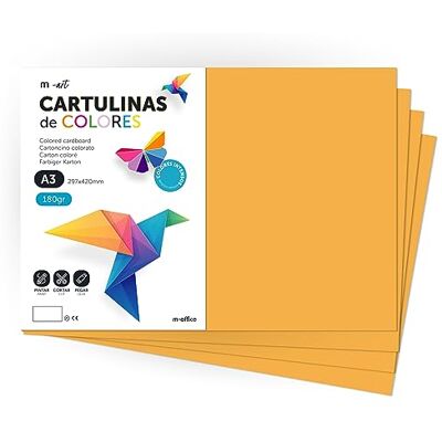 m-office - Cartulina Colores A4 180g - 50 fogli - Colored Cardstock A4 180g m-office - Cartulina Colores A4 180g - 50 fogli - Colored Cardstock A4 180g