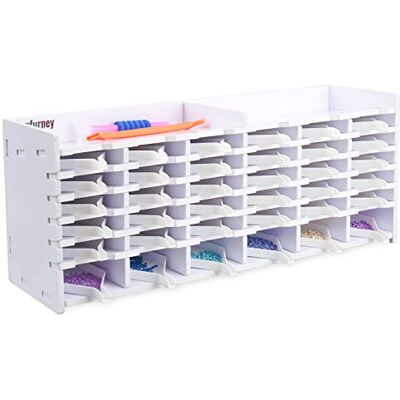 Sanfurney Vassoio organizer a torre per pittura a mosaico con 36 scomparti, con portapenne, per piastre multi-barca, kit di accessori per pittura con diamanti, per adulti fai da te (36 vassoi inclusi) Sanfurney Vassoio organizer a torre per pittura a mosaico con 36 scomparti, con portapenne, per piastre multi-barca, kit di accessori per pittura con diamanti, per adulti fai da te (36 vassoi inclusi)