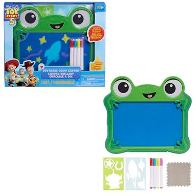 Just Play Disney e Pixar Toy Story 5 Glow Lilypad Lavagna da Disegno Cancellabile, Tavoletta Luminosa con Pennarelli Neon e Stencil, Giocattolo per Bambini 3+ Just Play Disney e Pixar Toy Story 5 Glow Lilypad Lavagna da Disegno Cancellabile, Tavoletta Luminosa con Pennarelli Neon e Stencil, Giocattolo per Bambini 3+