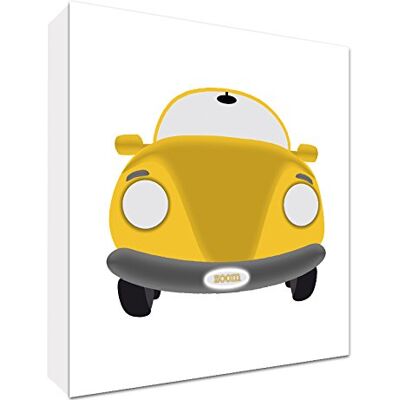 ART Sportscara6Blk-06R-It Auto Annata Token Decorativo in Acrilico, Levigatura a Diamante, Disegno Illustrativo, Giallo/Bianco, 10.5x14.8x2cm ART Sportscara6Blk-06R-It Auto Annata Token Decorativo in Acrilico, Levigatura a Diamante, Disegno Illustrativo, Giallo/Bianco, 10.5x14.8x2cm