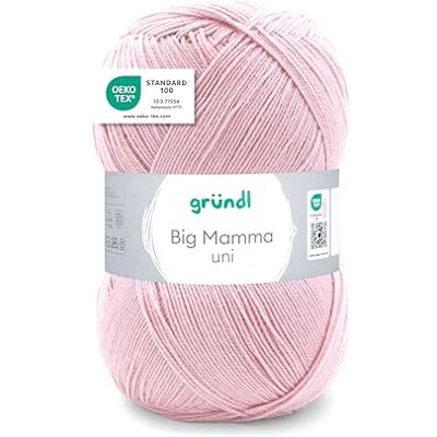 Gründl Big Mamma Uni (Lana per Maglieria, Set per Uncinetto, Filato per Maglieria e Uncinetto Effetto Lana, 100% poliacrilico, 400 g / 1040 m, Spessore del Ferro: 3,5-4,5, 1 x 400 g), Pink Gründl Big Mamma Uni (Lana per Maglieria, Set per Uncinetto, Filato per Maglieria e Uncinetto Effetto Lana, 100% poliacrilico, 400 g / 1040 m, Spessore del Ferro: 3,5-4,5, 1 x 400 g), Pink