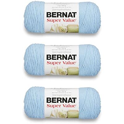 Bernat Super Value Filato, Sky 3 Count Bernat Super Value Filato, Sky 3 Count