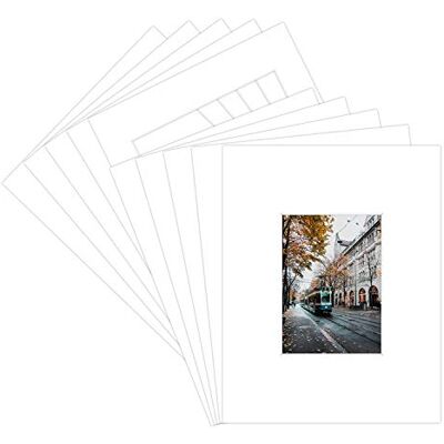 ART 20 tappetini Bianchi a 4 Strati da 11 x 14 cm per Foto da 12,7 x 17,8 cm ART 20 tappetini Bianchi a 4 Strati da 11 x 14 cm per Foto da 12,7 x 17,8 cm