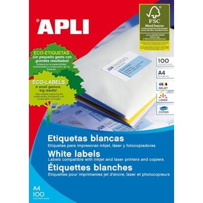 APLI Labels 210 x 149.2mm APLI Labels 210 x 149.2mm