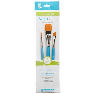 Princeton Art & Brush pennelli misti Select Artiste per olio, acrilico, acquerello Serie 3750, 114 Set Princeton Art & Brush pennelli misti Select Artiste per olio, acrilico, acquerello Serie 3750, 114 Set