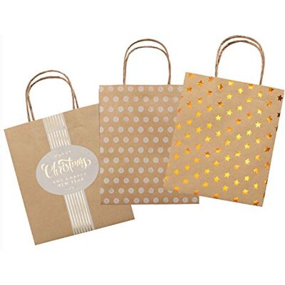 Borsa piccola di carta kraft di Natale - Sacchetto di carta Borsa piccola di carta kraft di Natale - Sacchetto di carta