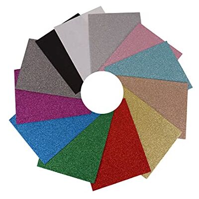 Trimits Confezione di feltrini acrilici glitterati, colori assortiti, 30 x 23 cm Trimits Confezione di feltrini acrilici glitterati, colori assortiti, 30 x 23 cm