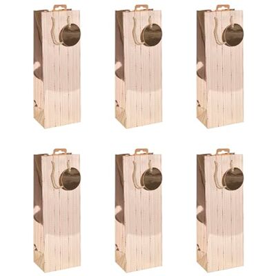Eurowrap CLAIREFONTAINE pack Pack 6 sacchetti regalo Natale 12,7x9x35 Eurowrap CLAIREFONTAINE pack Pack 6 sacchetti regalo Natale 12,7x9x35