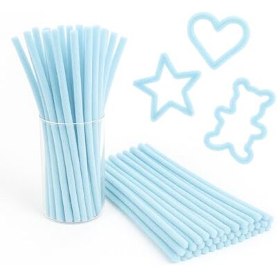 OFITURIA Scovolini per Fai-da-Te, Dimensione 30 cm, Artigianato Creativo, Ideali per Decorazioni, Bricolage e Progetti Creativi, Morbidi e Modellabili– (Azzurro Pastello, 100 pz, 30 cm) OFITURIA Scovolini per Fai-da-Te, Dimensione 30 cm, Artigianato Creativo, Ideali per Decorazioni, Bricolage e Progetti Creativi, Morbidi e Modellabili– (Azzurro Pastello, 100 pz, 30 cm)