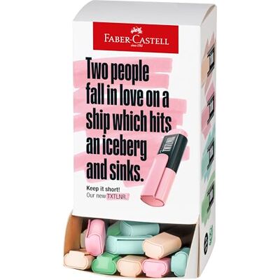 Faber-Castell Set di evidenziatori TXTLNR, 60 pennarelli pastello per bambini e adulti, mini Faber-Castell Set di evidenziatori TXTLNR, 60 pennarelli pastello per bambini e adulti, mini