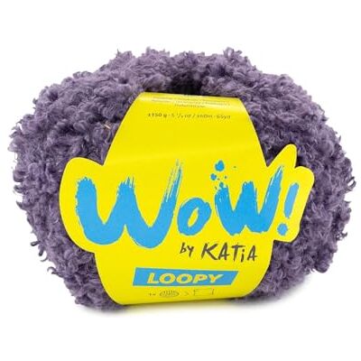 Katıa WOW! LOOPY di in gomitoli da 100 grammi e 60 metri. (160 Viola scuro) Katıa WOW! LOOPY di in gomitoli da 100 grammi e 60 metri. (160 Viola scuro)