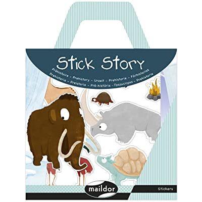Maildor valigietta Stick'story 2 SCENARI42x14 cm + 4 Foglio di Adesivi.3D riposizionabili PREHISTOIRE (48 Adesivi) Maildor valigietta Stick'story 2 SCENARI42x14 cm + 4 Foglio di Adesivi.3D riposizionabili PREHISTOIRE (48 Adesivi)