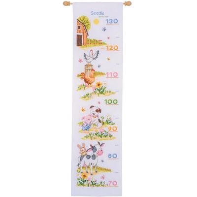 Vervaco Kit Punto Croce Contato ANIMALI DA FATTORIA Tabella Di Crescita Decorativi Per Pareti 18 x 70 cm Set Fai Da Te Creativo Adulti Ricamo Casa Decor Kit Per Hobby Cross Stitch Embroidery Vervaco Kit Punto Croce Contato ANIMALI DA FATTORIA Tabella Di Crescita Decorativi Per Pareti 18 x 70 cm Set Fai Da Te Creativo Adulti Ricamo Casa Decor Kit Per Hobby Cross Stitch Embroidery