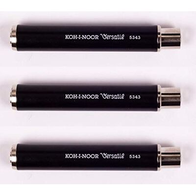 Koh-I-Noor 5343 Gesso supporto in metallo per gesso rotondo 9-10 mm, nero 3 PEZZI Koh-I-Noor 5343 Gesso supporto in metallo per gesso rotondo 9-10 mm, nero 3 PEZZI