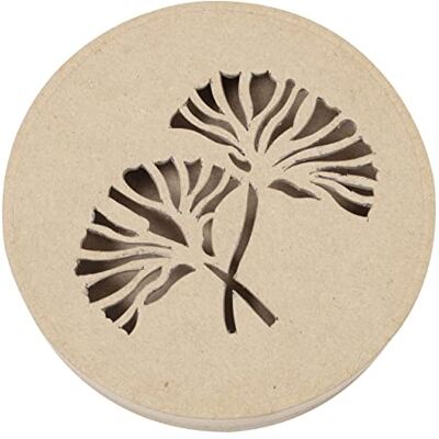 décopatch Scatola Vegetazione rotonda da decorare in cartapesta Marrone Scatola Singola Contenitore- 15x15x3 cm décopatch Scatola Vegetazione rotonda da decorare in cartapesta Marrone Scatola Singola Contenitore- 15x15x3 cm