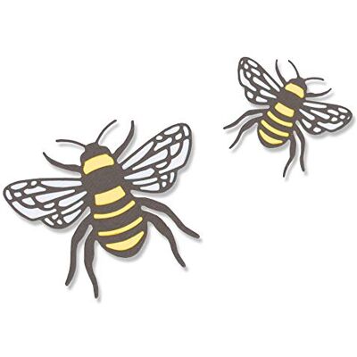 Sizzix Set di Fustelle Thinlits 4 pz , Ape di Lisa Jones Sizzix Set di Fustelle Thinlits 4 pz , Ape di Lisa Jones