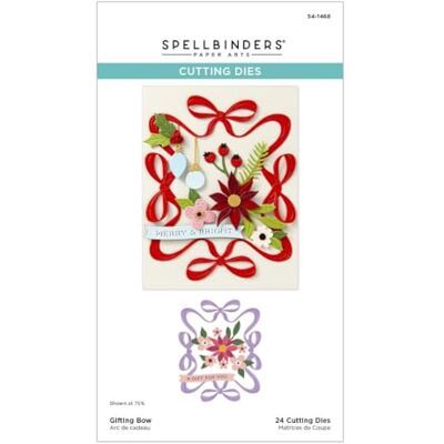 Spellbinders Fustelle regalo con fiocco inciso dalla collezione Merry Moments Spellbinders Fustelle regalo con fiocco inciso dalla collezione Merry Moments