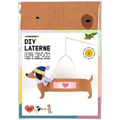 folia kit per lanterna AUTUMN FRIENDS, circa 10 x 23 x 33 cm materiale per lanterna, può essere disegnata come bassotto o suricato folia kit per lanterna AUTUMN FRIENDS, circa 10 x 23 x 33 cm materiale per lanterna, può essere disegnata come bassotto o suricato