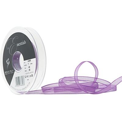 Berisfords Nastro Super Velato 7 mm x 25 m, Prugna Berisfords Nastro Super Velato 7 mm x 25 m, Prugna
