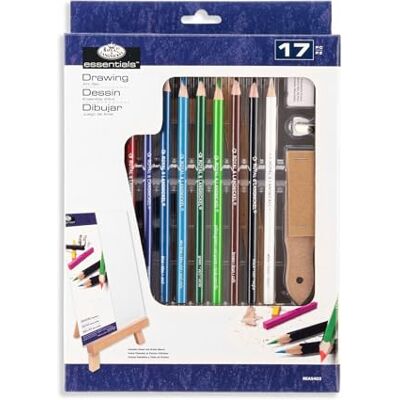 Royal & Langnickel Royal Brush-Set cavalletto da disegno-inchA ", 17 pezzi Royal & Langnickel Royal Brush-Set cavalletto da disegno-inchA ", 17 pezzi