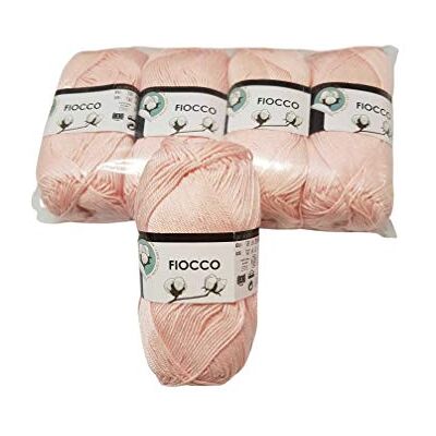 FILATI TRE SFERE Tresfere Cotone per Maglieria Fiocco Pacco 250g, (Rosa Chiaro) Colore 7306 FILATI TRE SFERE Tresfere Cotone per Maglieria Fiocco Pacco 250g, (Rosa Chiaro) Colore 7306