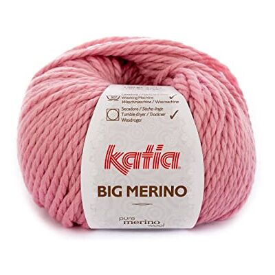 Katia Big Merino – Colore: Rosa Palo (44) – 100 g/circa 80 m di lana Katia Big Merino – Colore: Rosa Palo (44) – 100 g/circa 80 m di lana