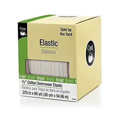 Dritz Costume da Bagno Elastico in Cotone 3/8 x 44,4 m, Naturale, Bianco, 9,5 cm x 44,4 m Dritz Costume da Bagno Elastico in Cotone 3/8 x 44,4 m, Naturale, Bianco, 9,5 cm x 44,4 m