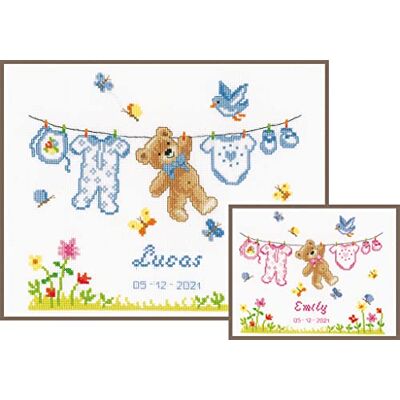 Vervaco Kit Punto Croce Contato ORSO DI NASCITA Annuncio Nascita Punto Croce ca. 22 x 20 cm Regalo Personalizzato Set Fai Da Te Attività Creative Adulti Benvenuto Bambino Cross Stitch Vervaco Kit Punto Croce Contato ORSO DI NASCITA Annuncio Nascita Punto Croce ca. 22 x 20 cm Regalo Personalizzato Set Fai Da Te Attività Creative Adulti Benvenuto Bambino Cross Stitch