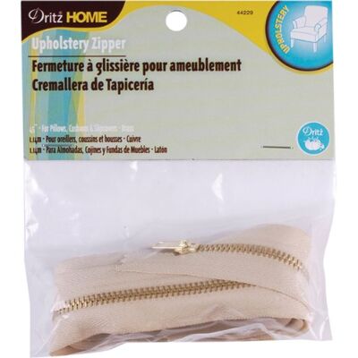 Dritz Home Brass Upholstery Zipper, Multicolore, 3.04 x 12.19 x 13.46 cm Dritz Home Brass Upholstery Zipper, Multicolore, 3.04 x 12.19 x 13.46 cm