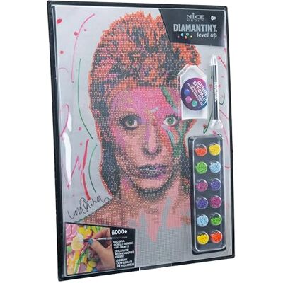 DIAMANTINY Level Up PLUS Celebrities III Attività Crystal Art, Diamond Painting Kit, crea il mosaico Bowie DIAMANTINY Level Up PLUS Celebrities III Attività Crystal Art, Diamond Painting Kit, crea il mosaico Bowie