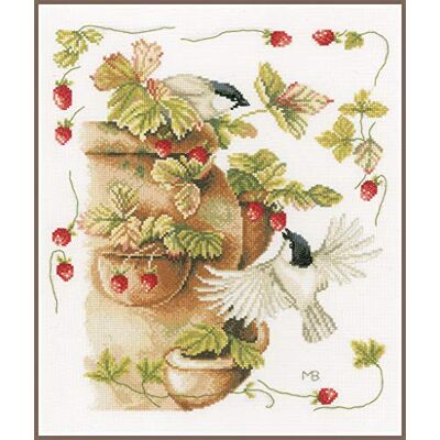 Lanarte Kit Punto Croce Contato FRAGOLE E UCCELLI Decorativi Per Pareti ca. 30 x 33 cm Set Fai Da Te Creativo Adulti Ricamo Casa Decor Arte Da Parete Kit Per Hobby Cross Stitch Lanarte Kit Punto Croce Contato FRAGOLE E UCCELLI Decorativi Per Pareti ca. 30 x 33 cm Set Fai Da Te Creativo Adulti Ricamo Casa Decor Arte Da Parete Kit Per Hobby Cross Stitch