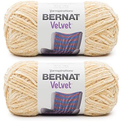 Bernat Filati in velluto morbido Sunshine 2 confezioni da 300 g, poliestere, 5 ingombranti, 300 m, maglia e uncinetto Bernat Filati in velluto morbido Sunshine 2 confezioni da 300 g, poliestere, 5 ingombranti, 300 m, maglia e uncinetto
